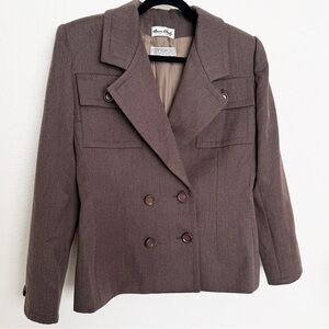 Vintage 80s Givenchy Nouvelle Boutique Double Breasted Blazer